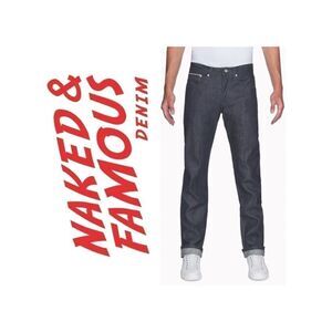 Naked & Famous Weird Guy Featherweight Indigo Selvedge Tapered Jeans
